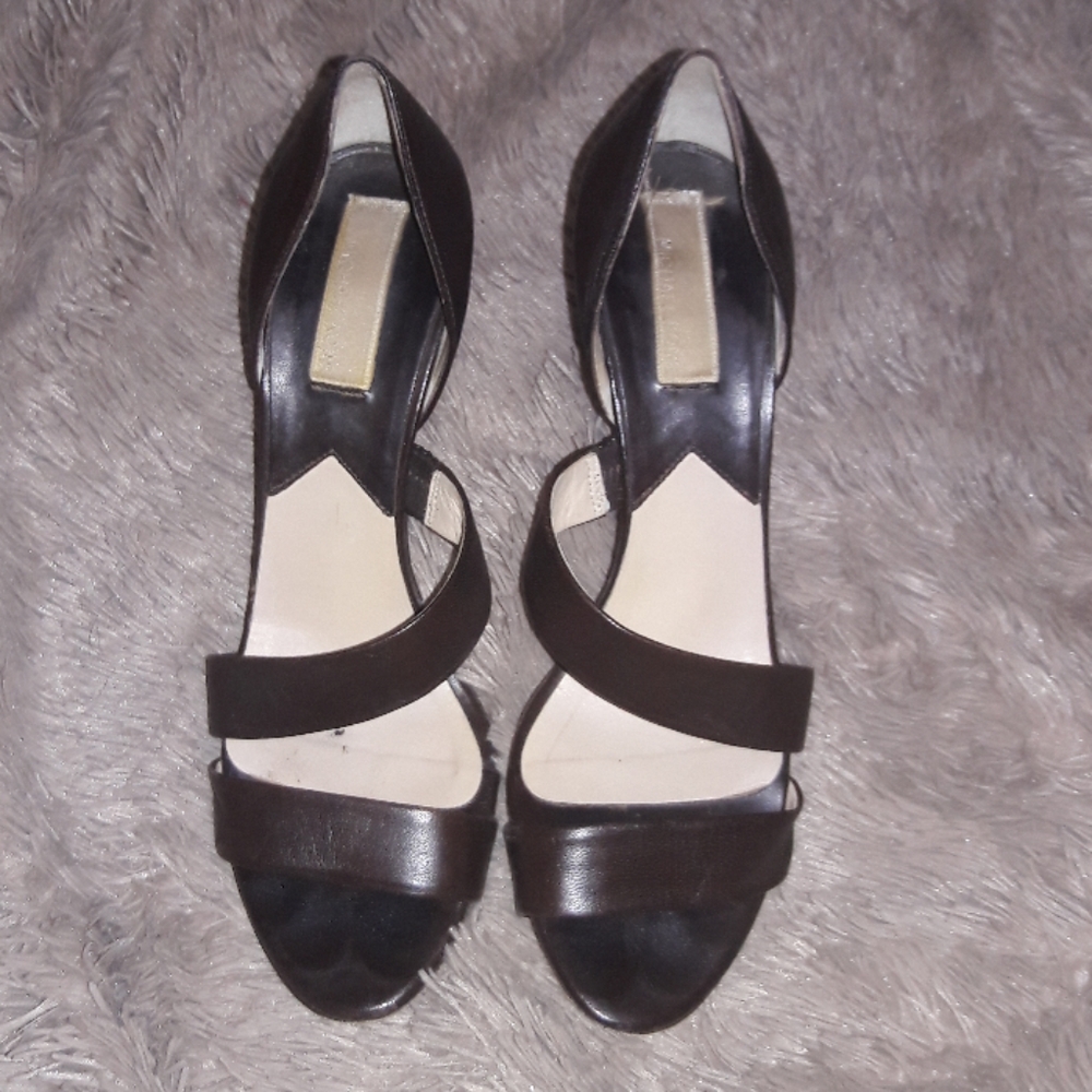 Brown leather Michael kors heels